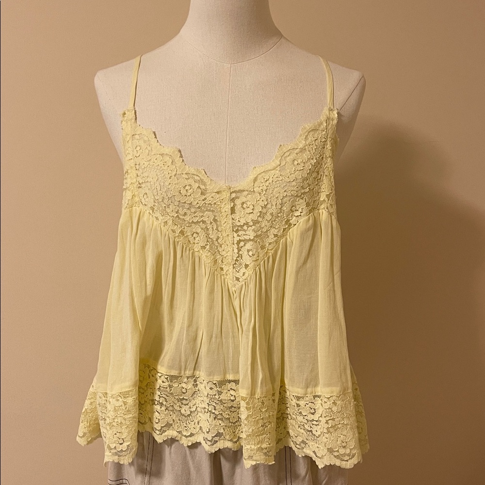 Free people Fiona cami (butter yellow)